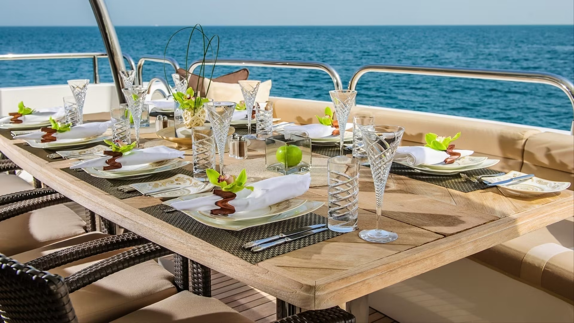 Culinary Delights at Sea: Indulge in Gourmet Dining Aboard Our Yachts Image